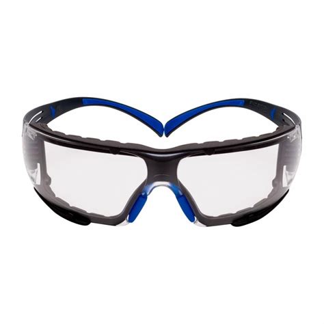 3m™ securefit™ safety glasses sf401sgaf blu f blue gray clear scotchgard™ anti fog lens foam