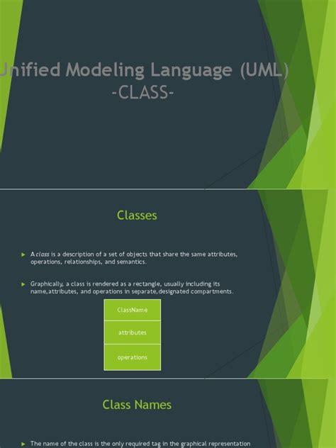 Class Unified Modeling Language Uml Pdf