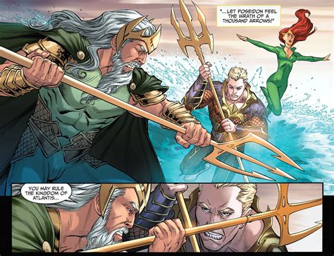 Aquaman And Mera Vs Poseidon Injustice Gods Among Us