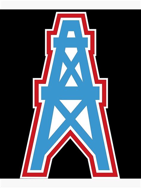 Houston Oilers Logo Poster For Sale By Velvelatri Redbubble