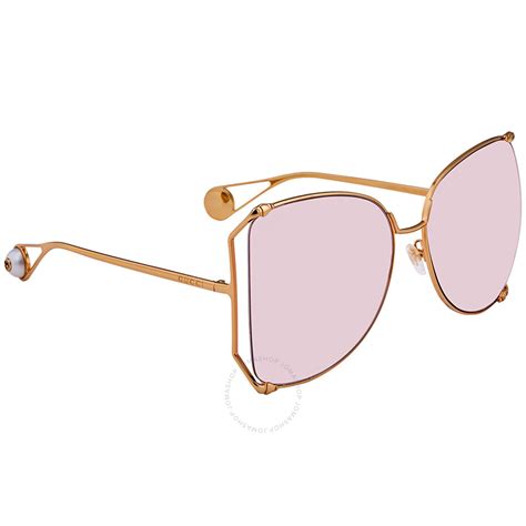 Mua Pink Oversized Ladies Sunglasses Gg0252s 004 63 Chính Hãng 2023 Fado