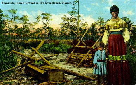 Florida Memory Seminole Indian Graves In The Everglades