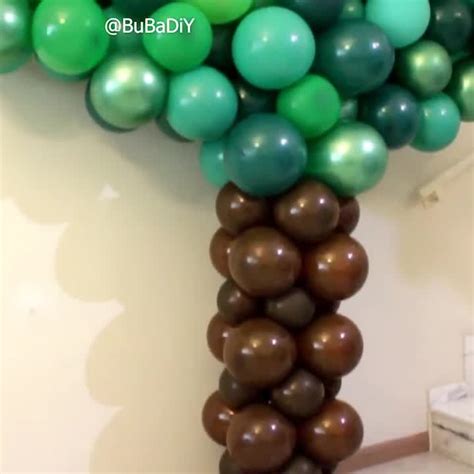 Árvore De BalÕes [vídeo] Decoração De Balões De Aniversário Festa Com Decoração De Balões