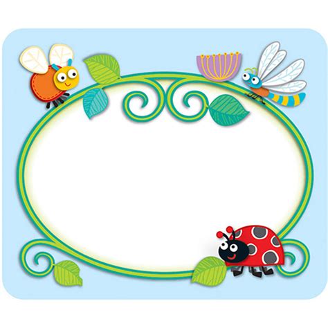 Buggy For Bugs Name Tags Cd 150037 Carson Dellosa