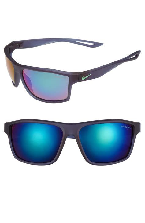 Nike Legend 65mm Mirrored Multi Sport Sunglasses In Blue For Men Lyst