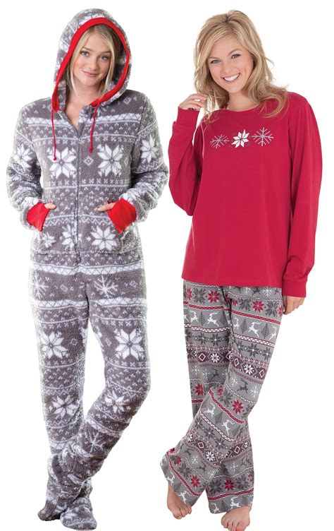 Nordic Hoodie Footie™ And Nordic Womens Pajamas In Bundle And Save Pajamas For Women Pajamagram
