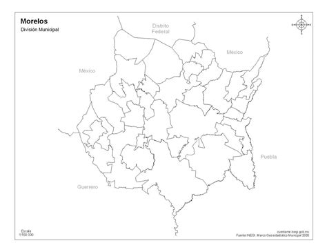 Mapas De Morelos Con Nombres Y Sin Nombres Descarga E Imprime