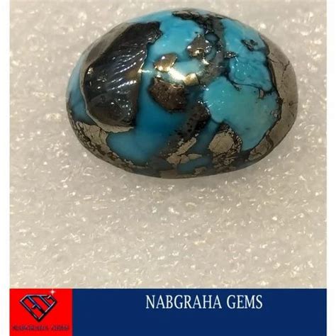 Oval Blue Natural Turquoisefiroza Gemstoneiran For Asrtological At