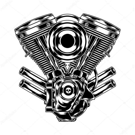 Motorcycle Engine — Stock Vector © Kautsarrahadi 82045890