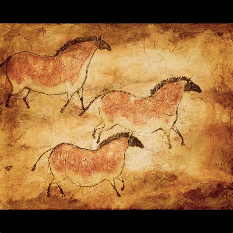 Trio Cave Paintings Petroglyphs Art Prehistoric Cave Paintings