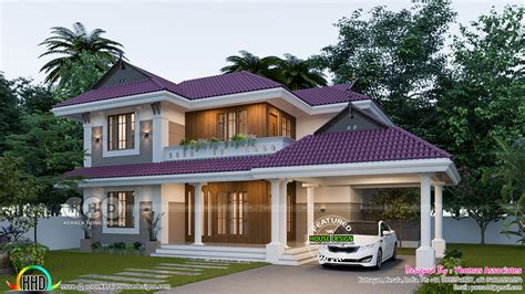 Outstanding Home Plan With 4 Bedrooms 2000 Sq Ft Kerala Home Design