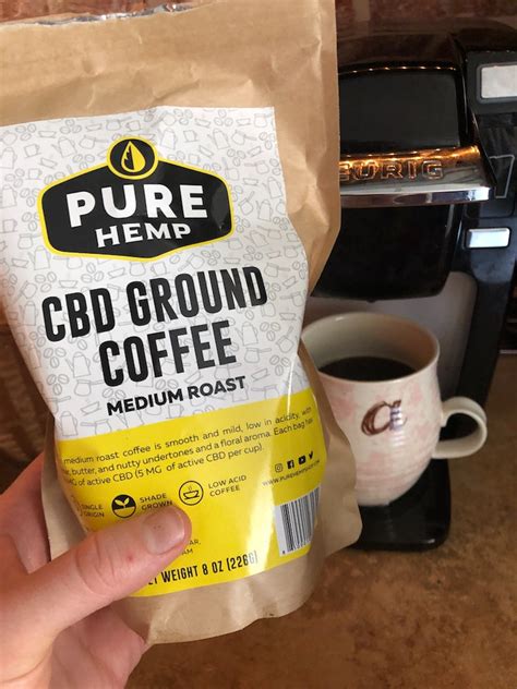 this cbd infused ground coffee by pure hemp gave me the most relaxing caffeine fix