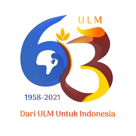 Logo Dies Natalis Ke 63 Universitas Lambung Mangkurat Ulm
