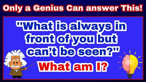 Only A Genius Can Answer These Tricky Questions Riddles Quiz IQ Test Quiz IQ Riddles