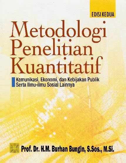 Jual Metodologi Penelitian Kualitatif By Burhan Bungin Di Lapak