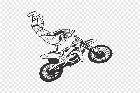 bicycle wheels freestyle motocross motorcycle sticker motocross bicycle frame monochrome png