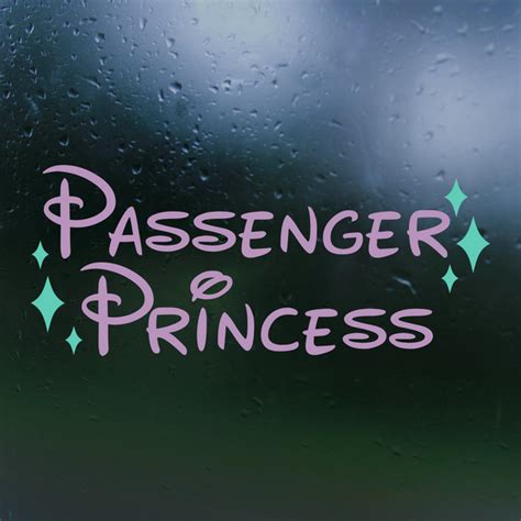 Funny Magical Passenger Princess Car Decal Get Decaled