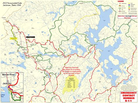 Snowmobile Trail Map Border Riders Sportsmans Club Located In