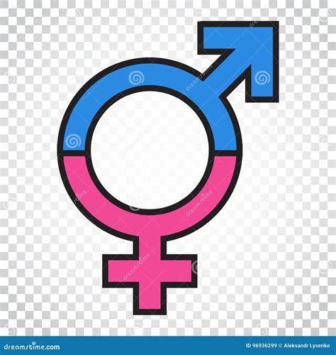 Gender Equal Sign Vector Icon Men And Women Equal Concept Icon Stock Vector Illustration Of