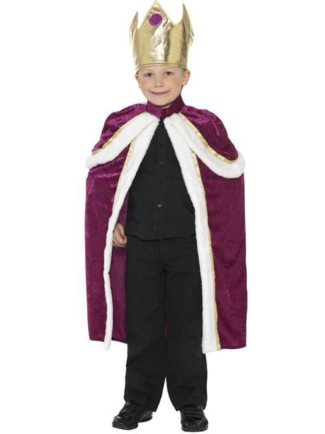 Boys King Costume World Book Day King Costume Fancy Dress For Kids