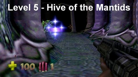 Turok 2 Seed Of Evil Level 5 Hive Of The Mantids Speedrun 4K