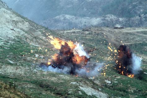 Napalm Bombs Explode On Nightmare Range After Being Dropped From A