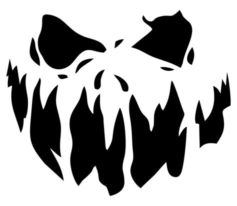 Printable Scary Face