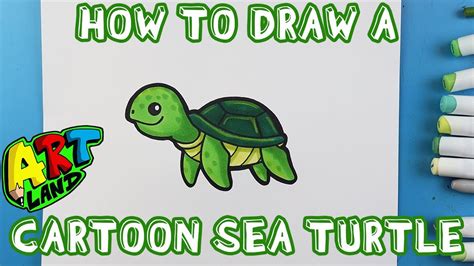 How To Draw A Turtle Cartoon Mentionfish