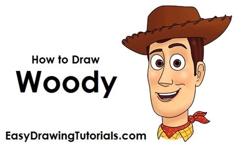 How To Draw Woody S Face Toy Story Step By Step Drawi