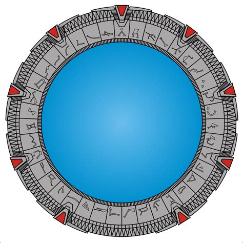 Stargate With Symbols Portal De Estrellas Stargate Atlantis La