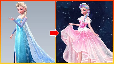 Frozen Elsa Frozen Glow Up Disney Princesses Transformation Youtube