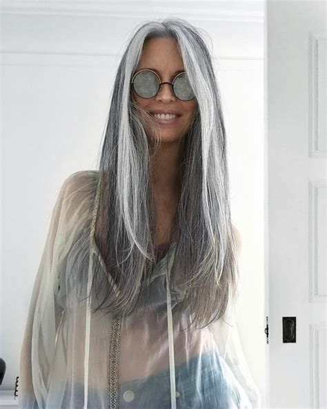 natural gray hair long gray hair silver grey hair natural hair styles long hair styles