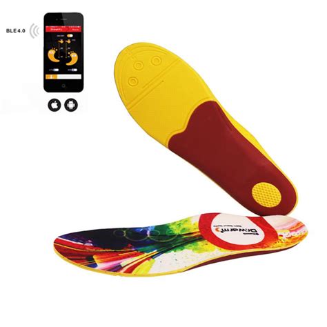 Heated Insoles Smartphone Controlled Wireless Control Rechargeable