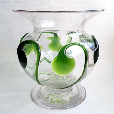 Art Nouveau Stuart And Son Glass Tadpole Vase Art Nouveau Vase Glass