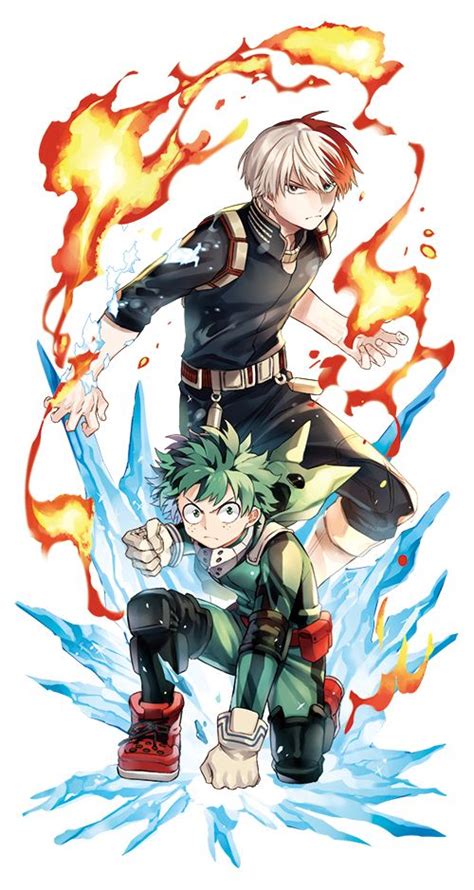 Boku No Hero Academia Todoroki Shouto Midoriya Izuku