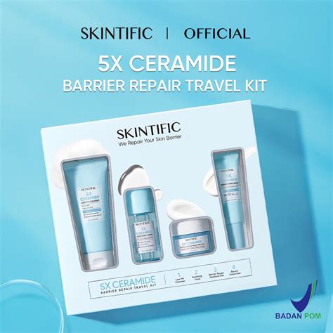 Jual Skintific 5x Ceramide Travel Kit Skincare Paket Moisturizer