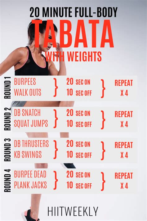 Tabata Workout Dumbbells Tabata Workouts For Beginners