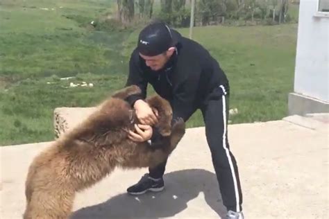 Ufc Fighter Khabib Nurmagomedov Relives His Childhood Wrestles A Bear