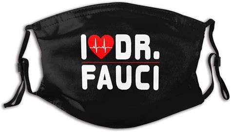 I Love Drfauci Cotton Face Mask For Adult Washable