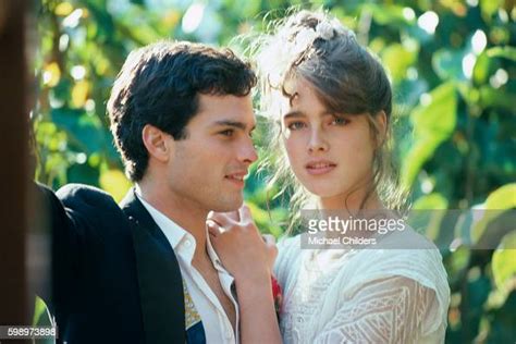 American Actors Martin Hewitt And Brooke Shields On The Set Of