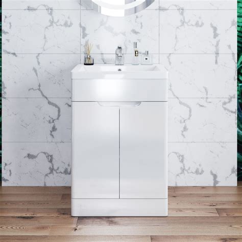 Freestanding bathroom cabinets at argos. 500mm Bathroom Vanity Unit Basin Sink Floor Standing ...