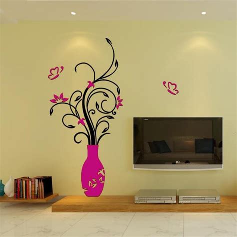 Wall Stickers For Children Rooms Diy 3d Acrylic Crystal
