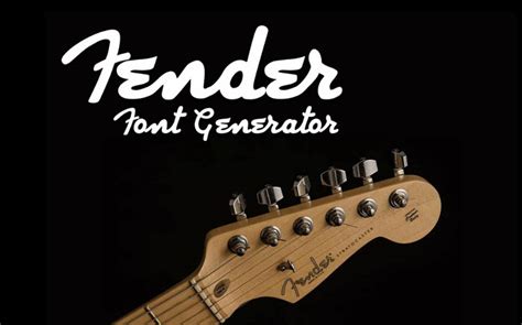 Fender Logo Font Free Download Fonts Bee