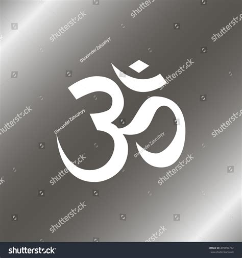 Om Aum Symbol Hinduism Flat Icon Stock Vector Royalty Free 499892722