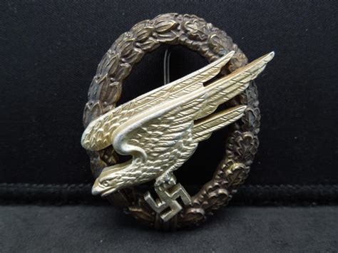 Sold At Auction Reproduction Ww2 German Paratrooper Badge