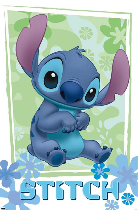 Disney Lilo And Stitch Flowers Wall Poster 14725 X 22375