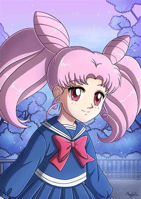Artstation Chibiusa Black Lady From Sailor Moon