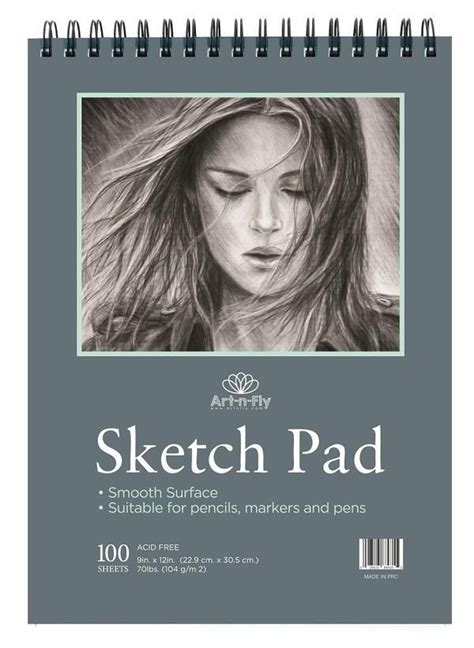 100 Sheets 9 X 12 Inch Sketch Pad Smooth Surface Sketch Pad Sketch