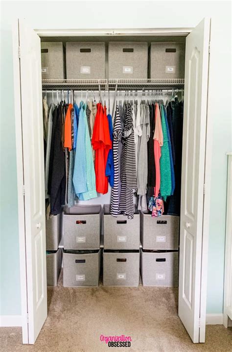 Organizing A Small Bedroom Closet Organization Obsessed