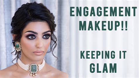 Glamorous Engagement Makeup Smokey Eyes With Lips Youtube